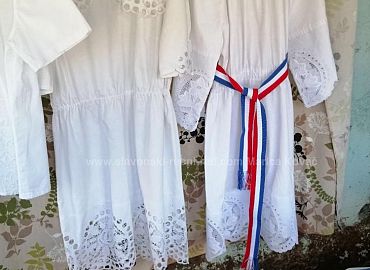 Etno haljina na starinskom šifonu